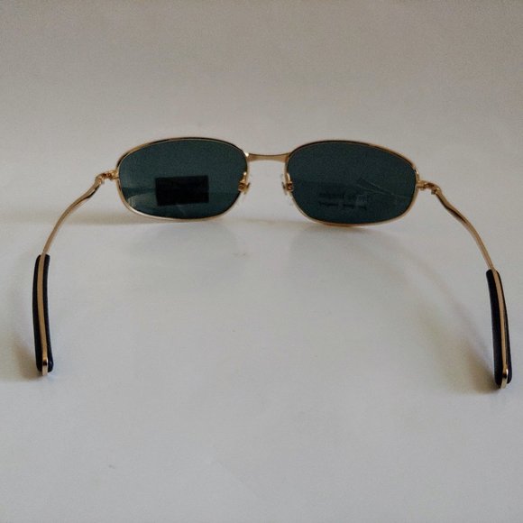 NWT Vintage 90's Rectangle Metal Sports Polarized Sunglass (S.Gold) - Picture 3 of 4